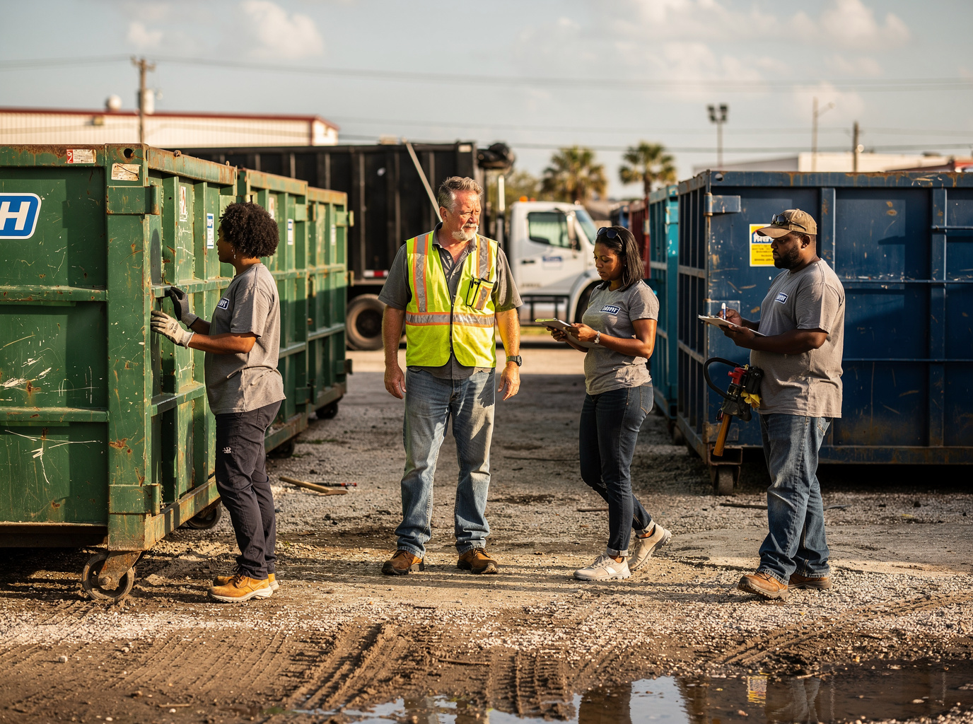 Corpus Christi Dumpster Rental pros team
